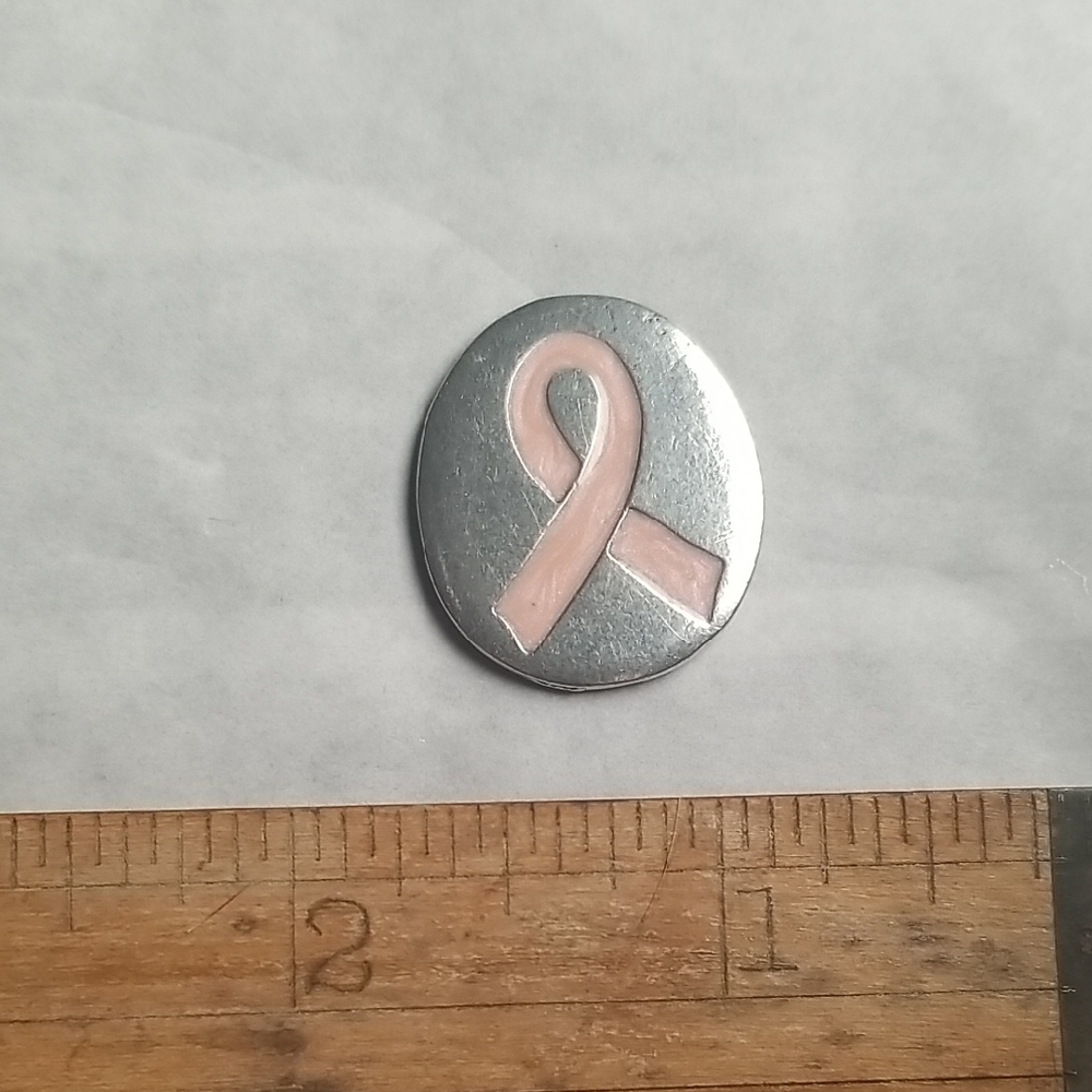 Pink Ribbon Necklace and Pin Set - Picture 5 of 8